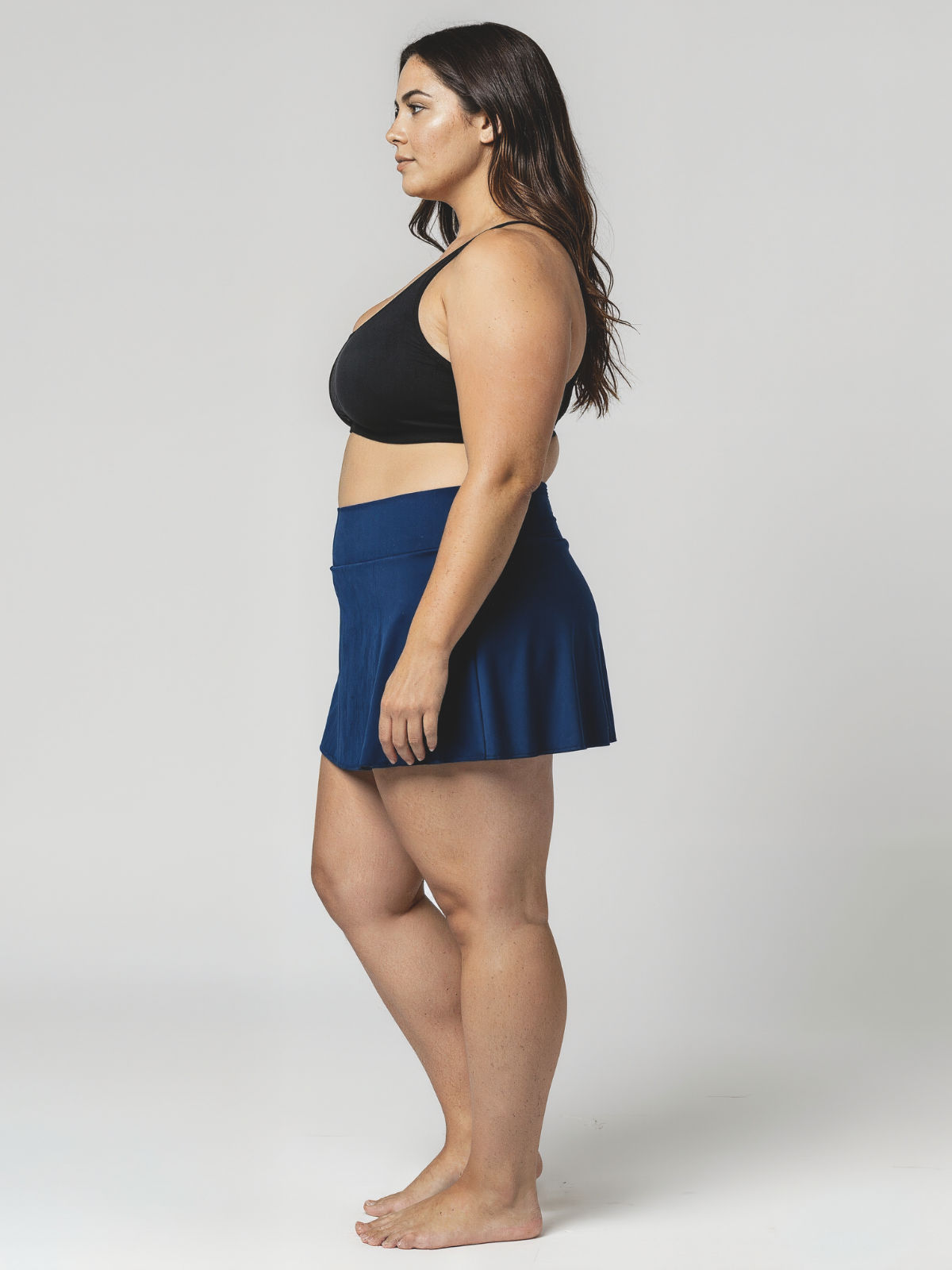 Short Swim Skort With Shorts | Plus Size