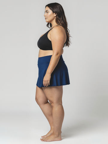 Short Swim Skort With Shorts | Plus Size