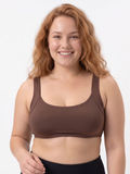 Sienna Swim Bra | Plus Size supportive swim top modeled by a smiling woman for comfortable size inclusive swimwear designed for every body