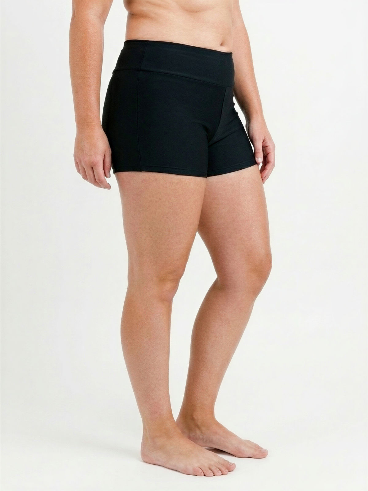 Swim Shorts | Plus Size in black with modest supportive coverage and a comfortable fit for size inclusive swimwear designed for every body