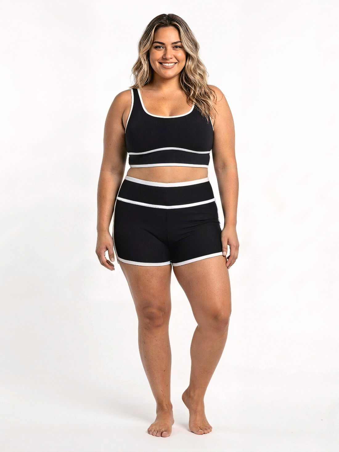 Swim Short Two-Toned | Plus Size