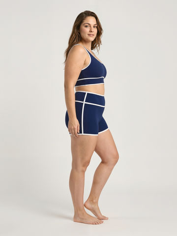 Swim Short Two-Toned | Plus Size