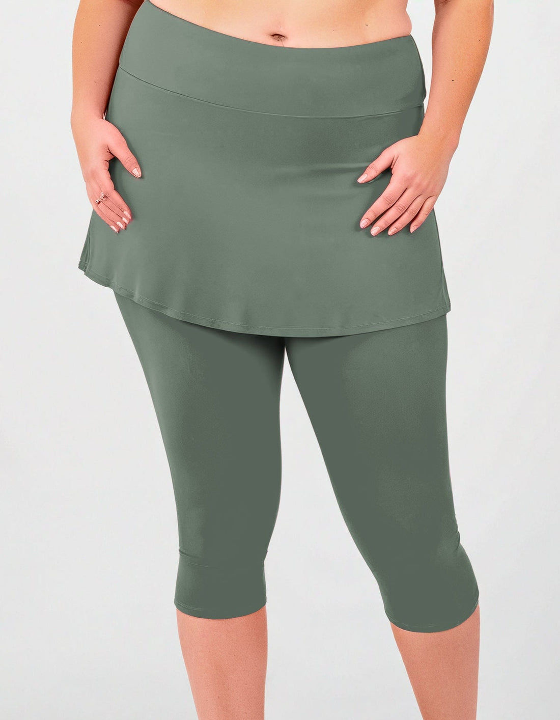 Skirted Swim Capris | Plus Size