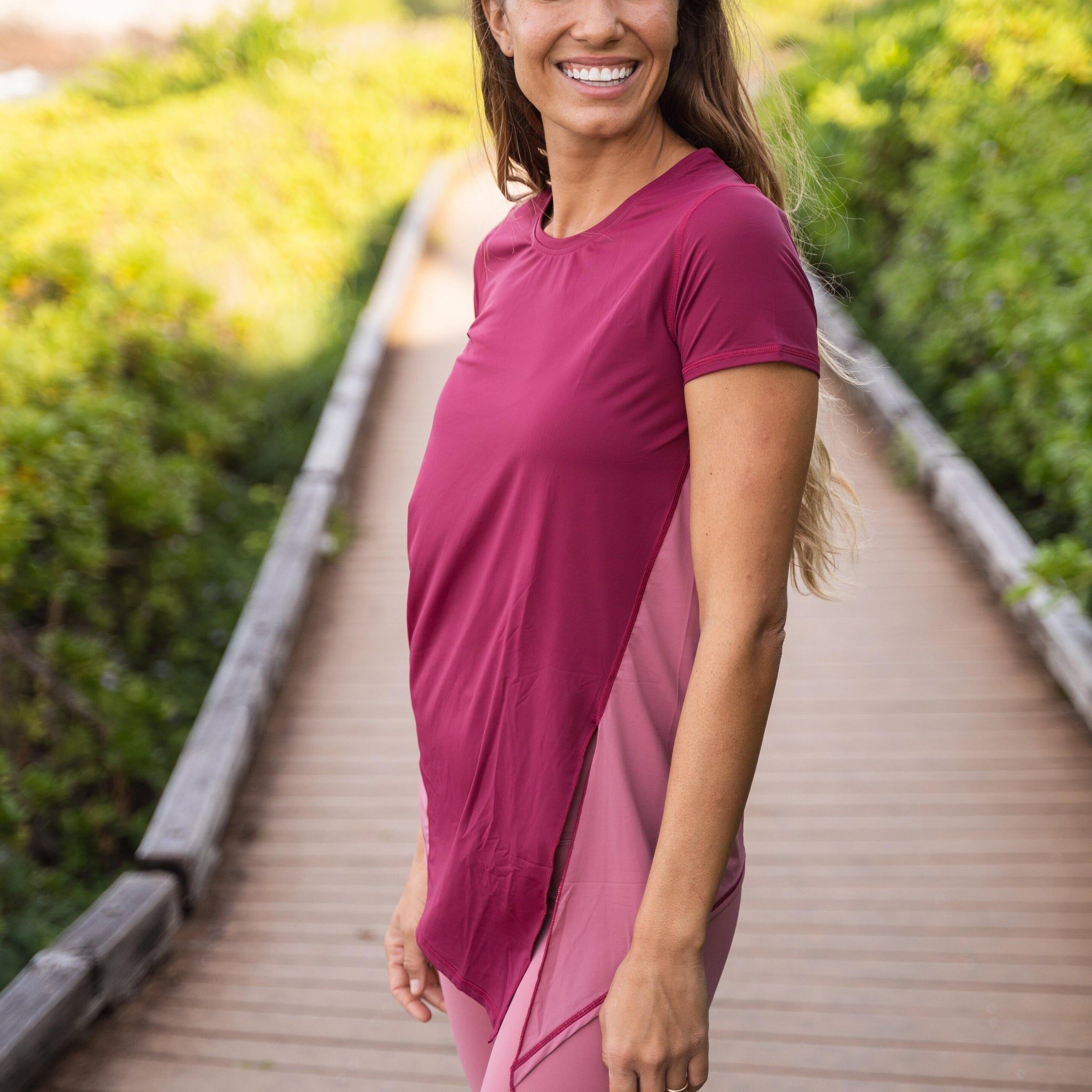 Side Split Tie Up Tee