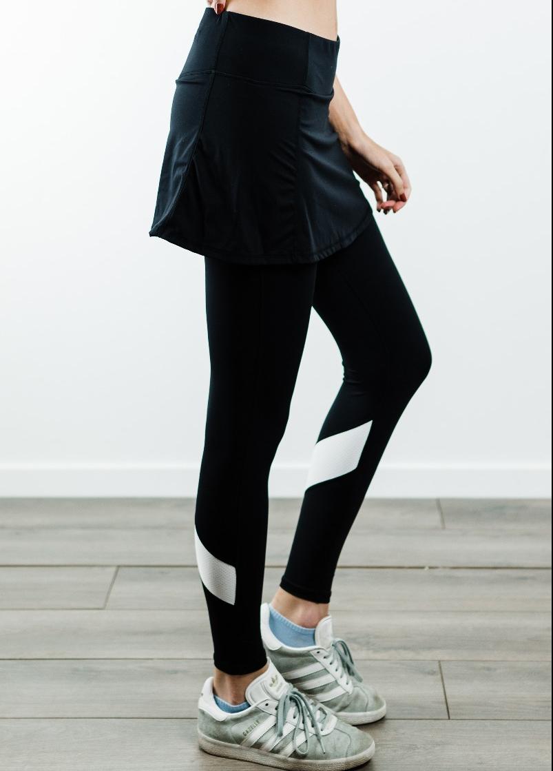 Short Sport Skirt With Attached 27" Leggings | Last Call