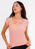 Coral Gingham