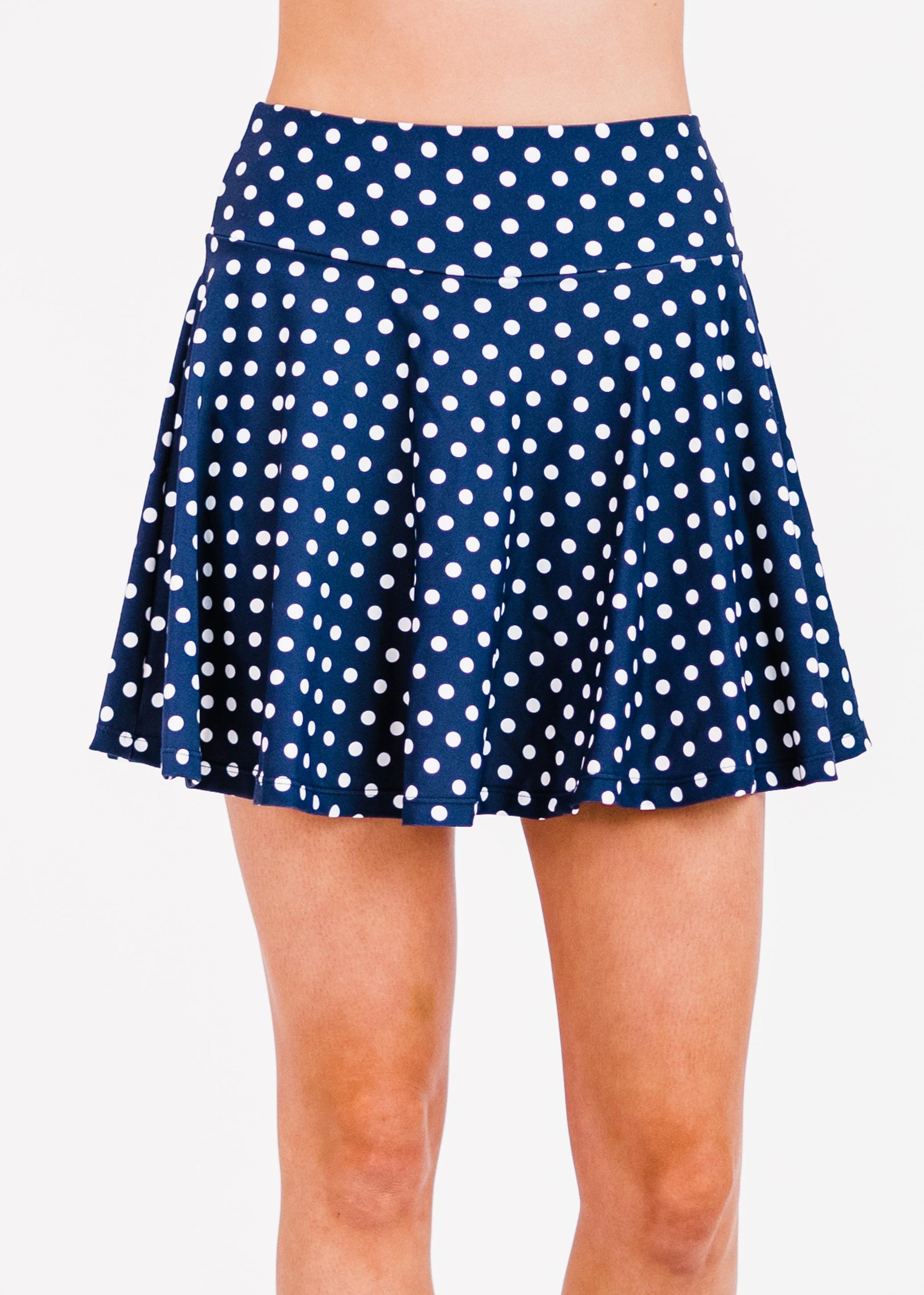 Navy Polka Dot