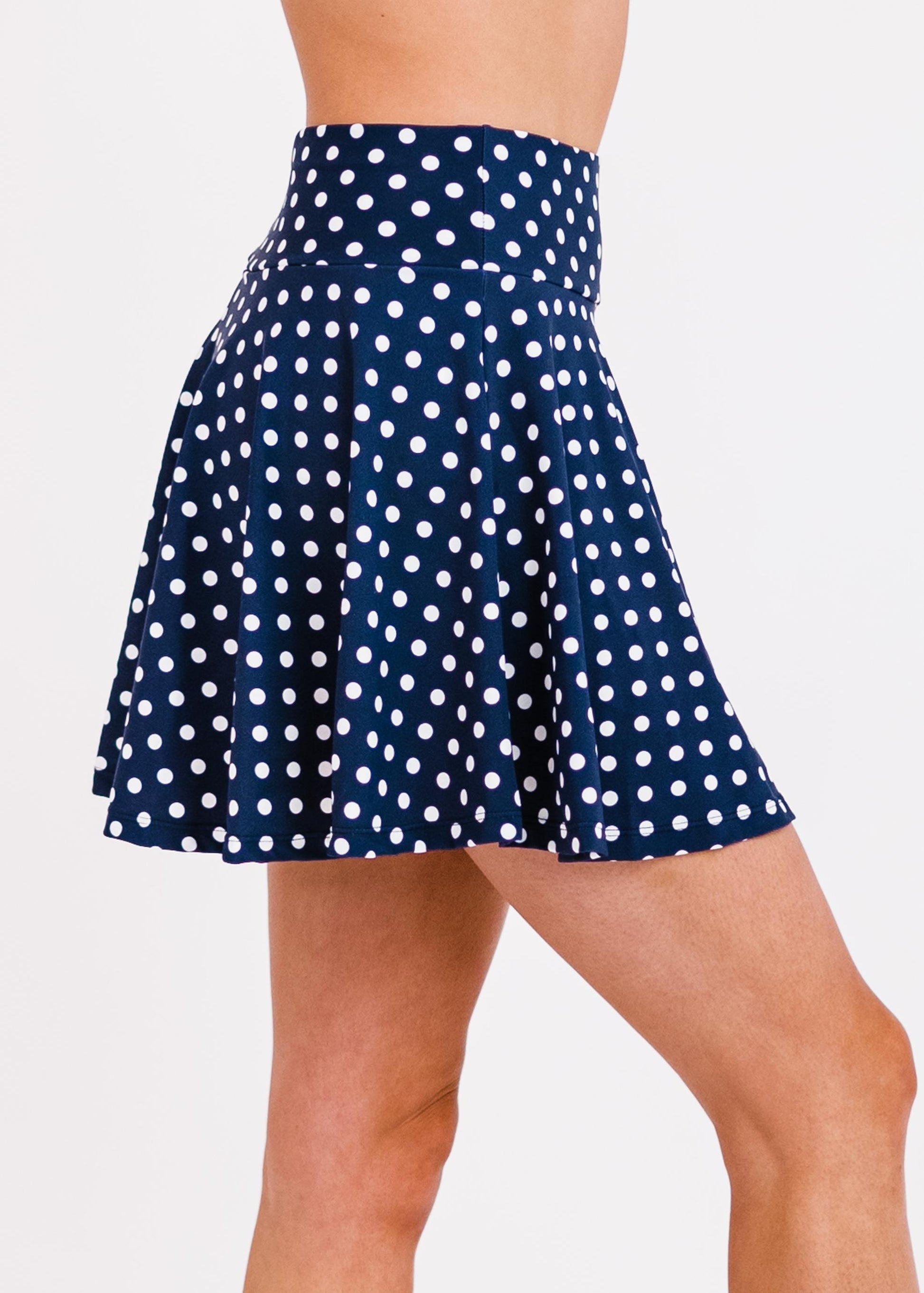Navy Polka Dot