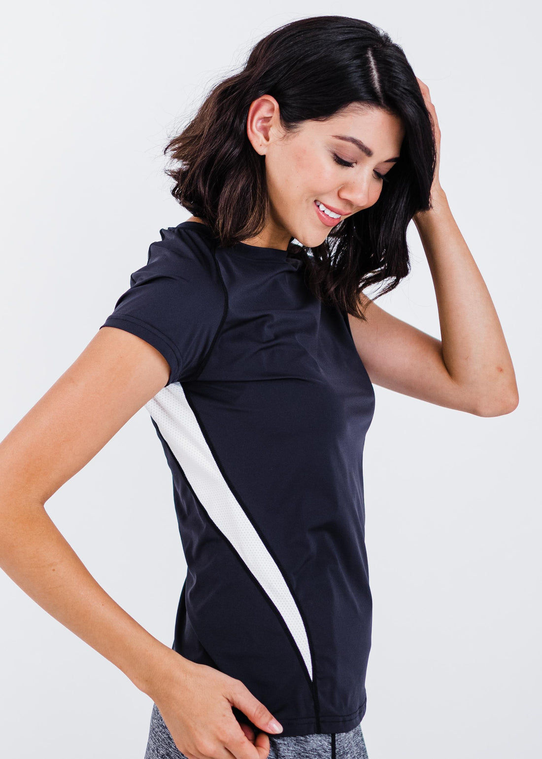 Pro Cap Sleeve Performance Top With Mesh Panels