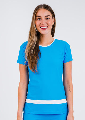 Short Sleeve Color Block Rash Guard | Last Call