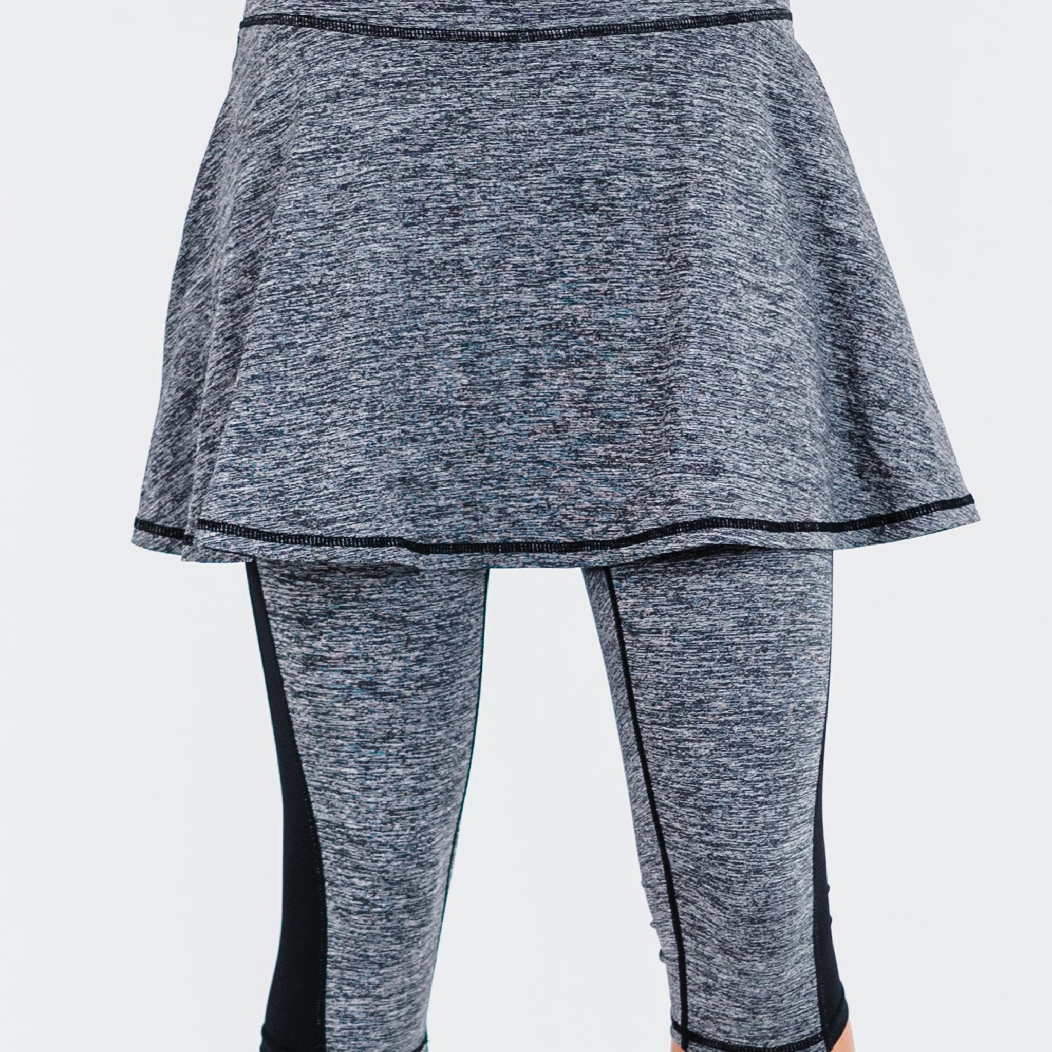 Flowy Lycra® Sport Skirt With Attached 17" Leggings