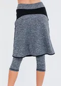 Knee Length Lycra® Sport Skirt with Attached 17