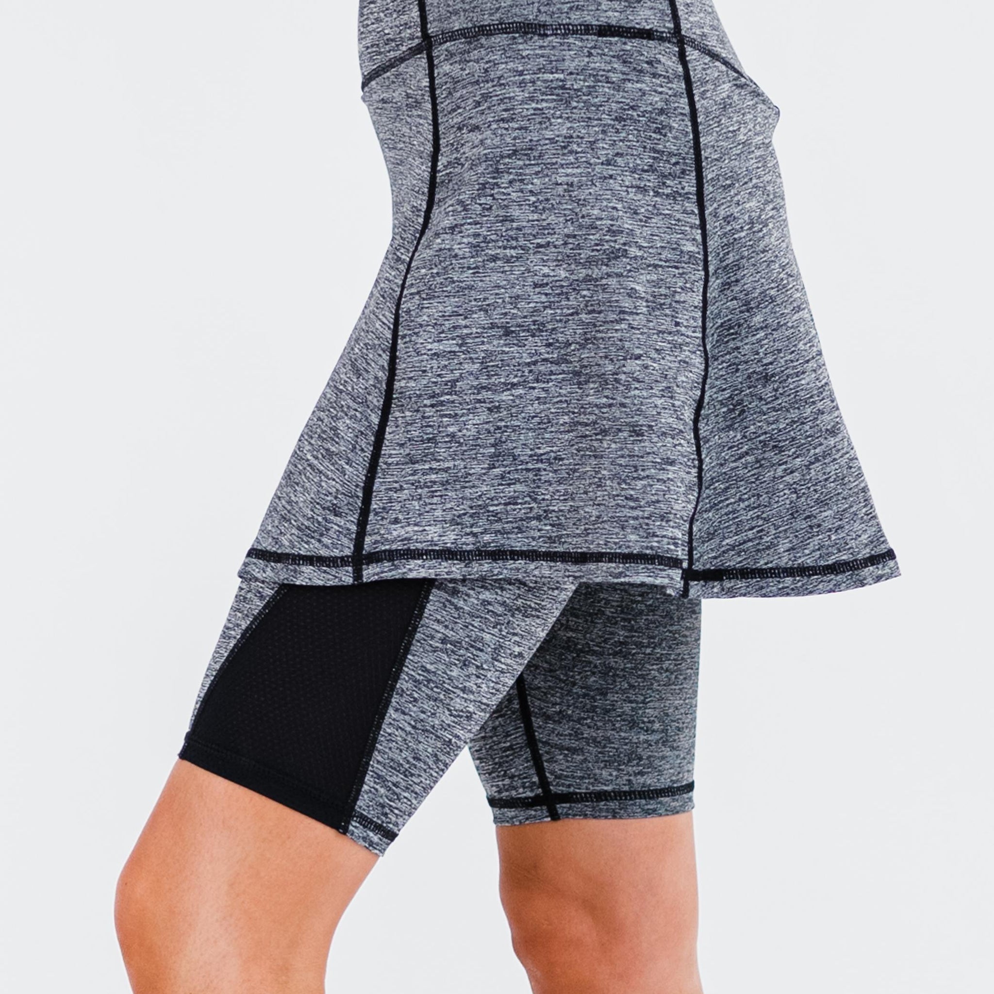 Midi Lycra® Sport Skirt With Attached 10" Leggings