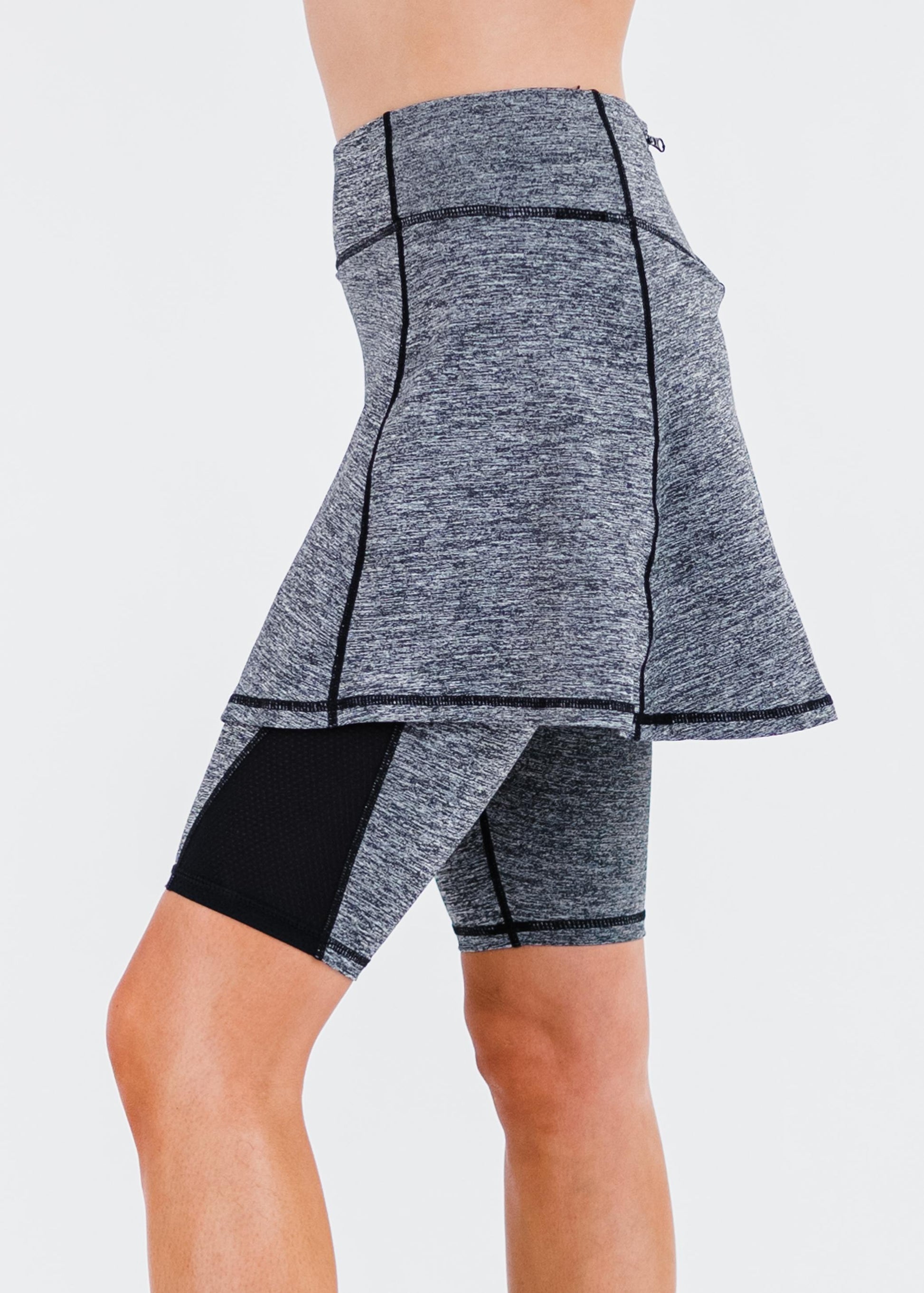 Midi Lycra® Sport Skirt With Attached 10" Leggings
