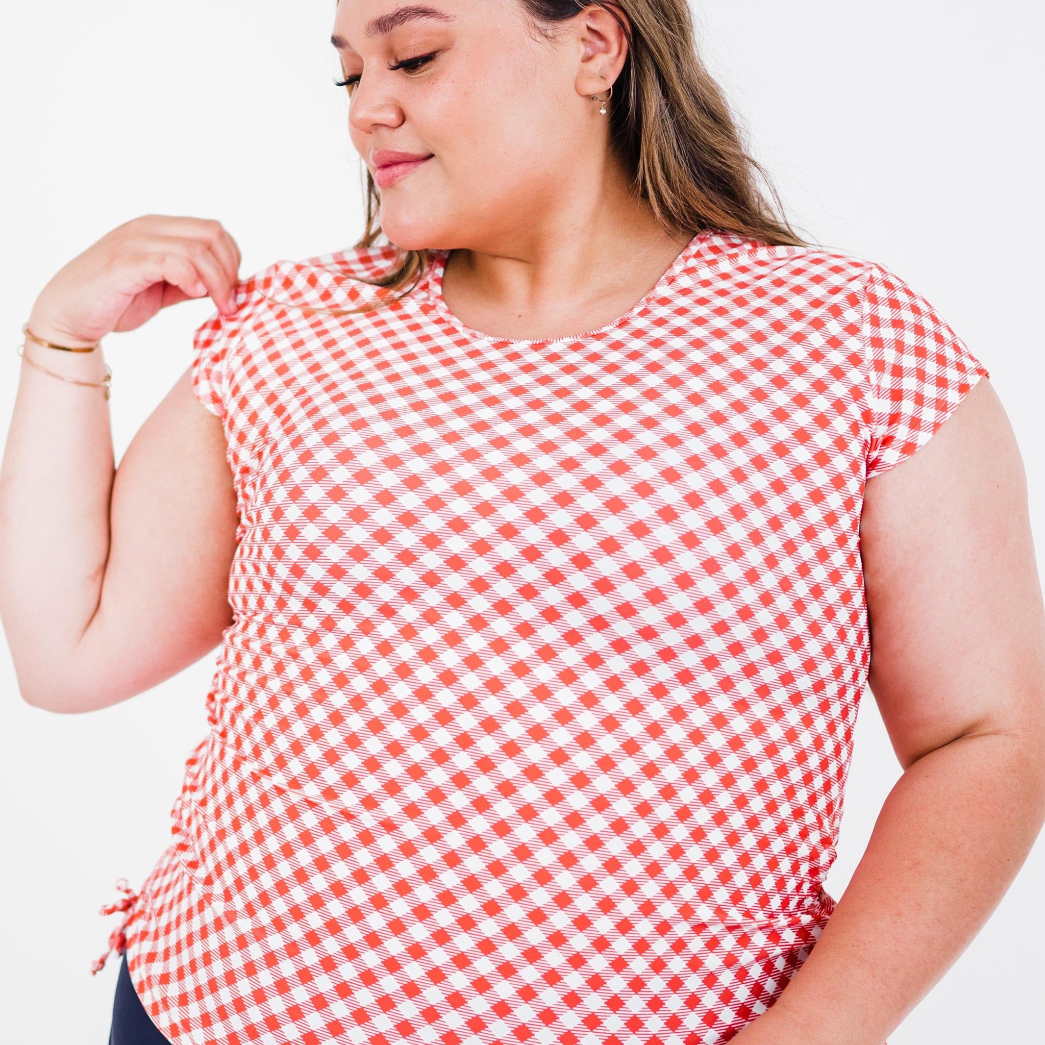 Coral Gingham