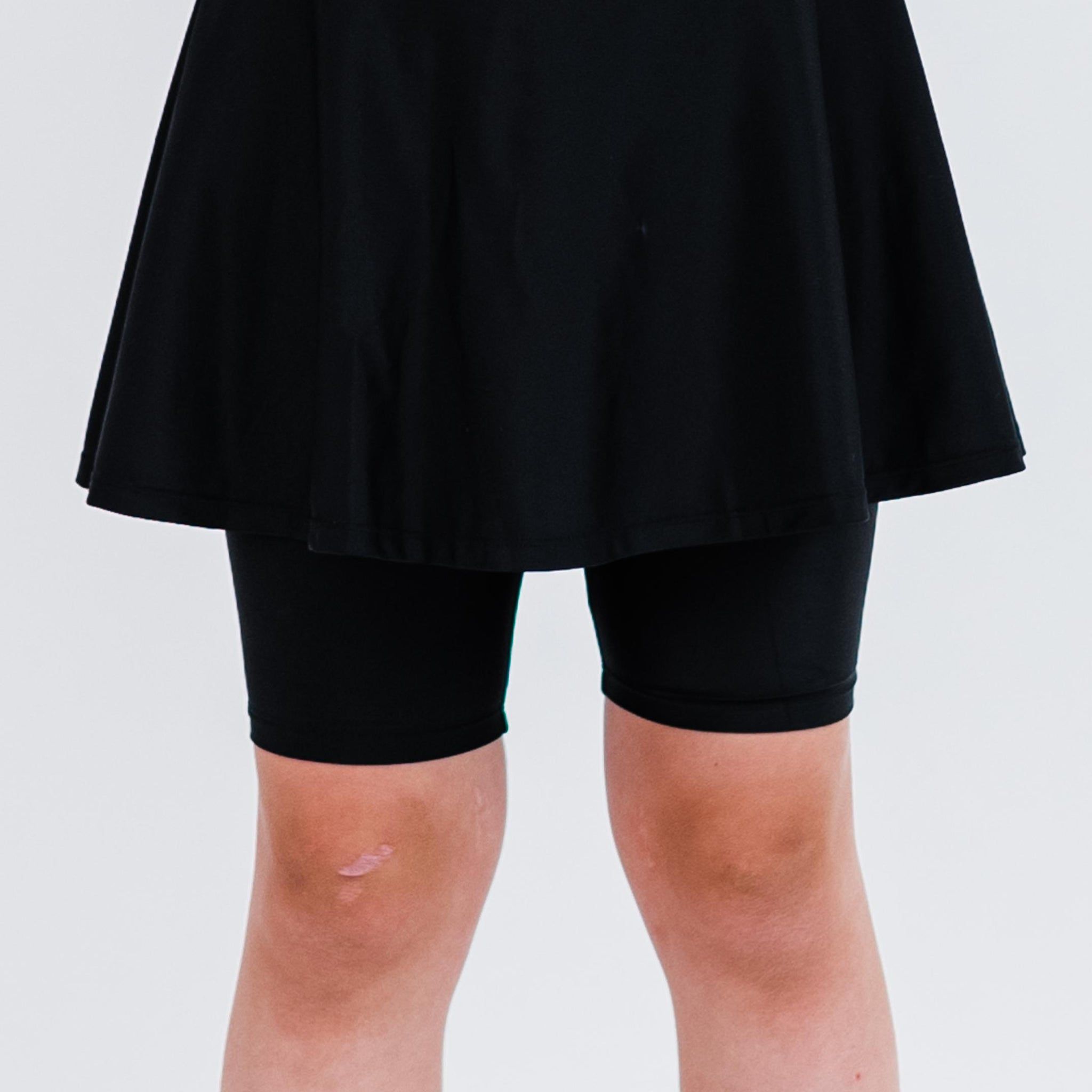 Girls swim skort. Modest skirt and pants. Girl's modest plus size swim skirt. Excellent sun protection UPF +50