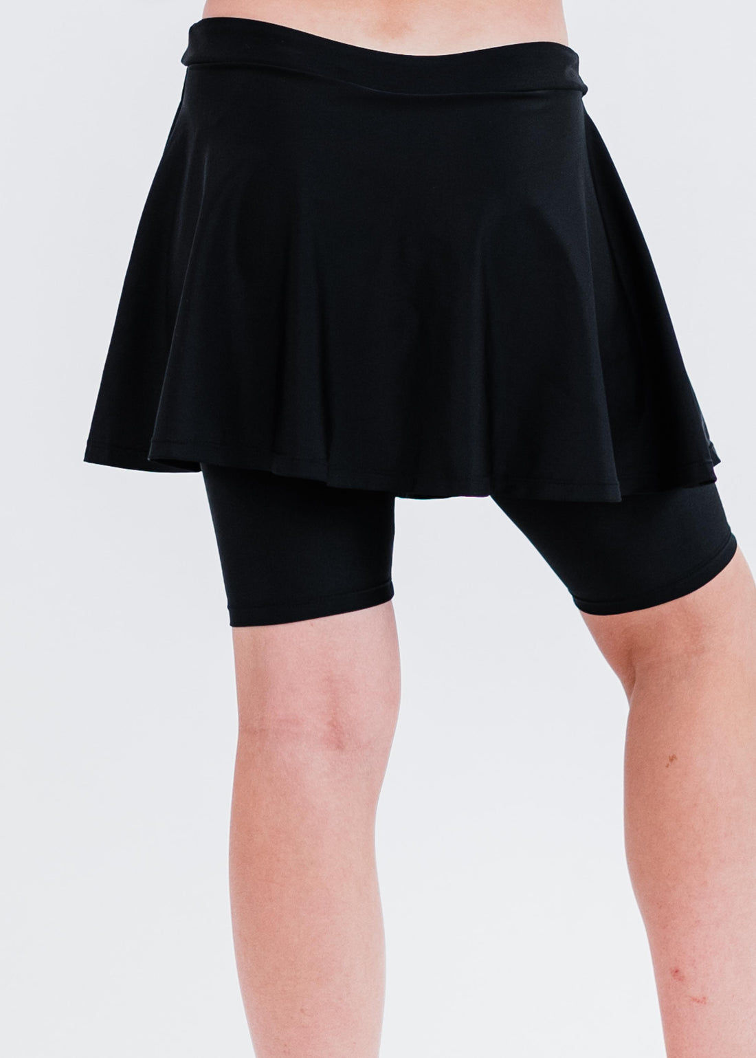 Girls swim skort. Modest skirt and pants. Girl's modest plus size swim skirt. Excellent sun protection UPF +50