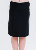 Girls knee length swim skort. Modest skirt and pants. Girl's modest plus size swim skirt. Excellent sun protection UPF +50
