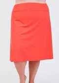 Swim long skort. Modest plus size skirt and pants. Womens' modest plus size swim skirt. Excellent sun protection UPF +50