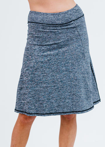 Knee Length Lycra® Sport Skirt With Attached 10" Leggings 
