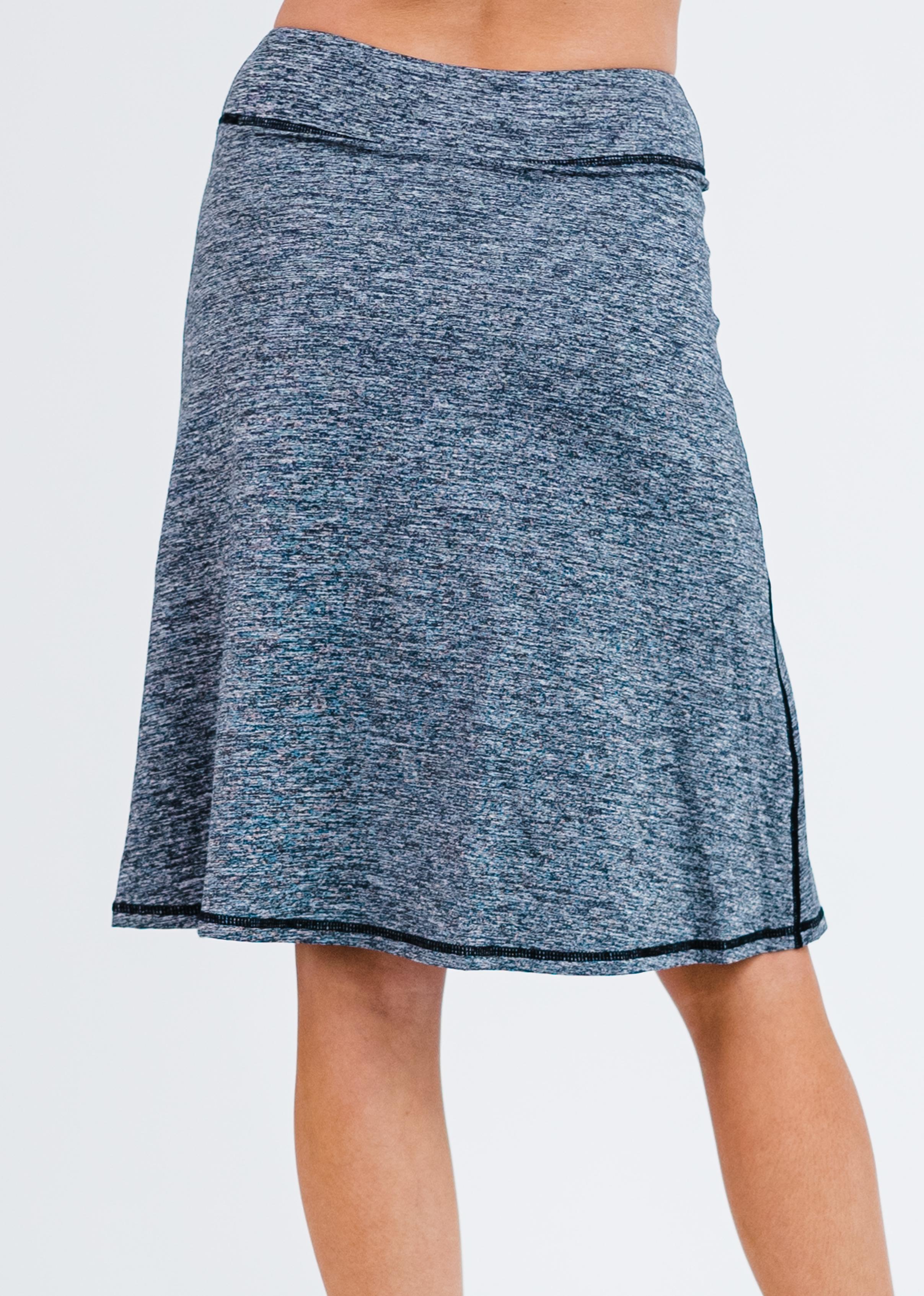 Knee Length Lycra® Sport Skirt With Attached 10