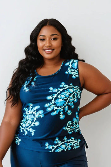 Closed Back Maya Swim Top | Plus Size