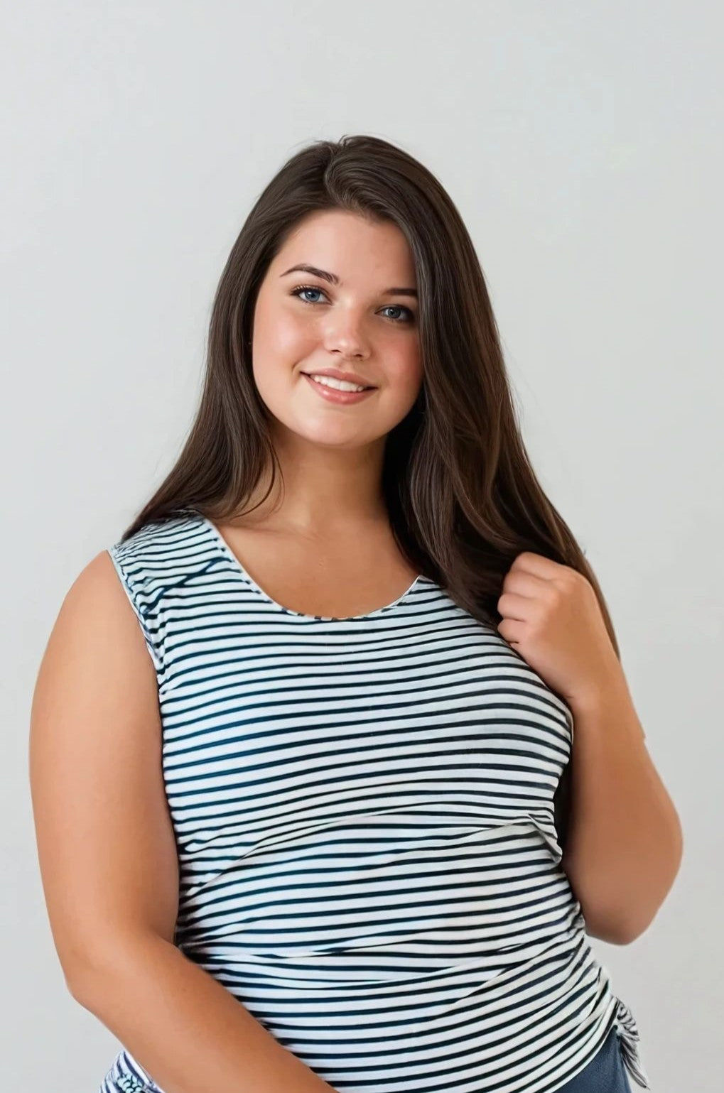 Closed Back Maya Swim Top | Plus Size
