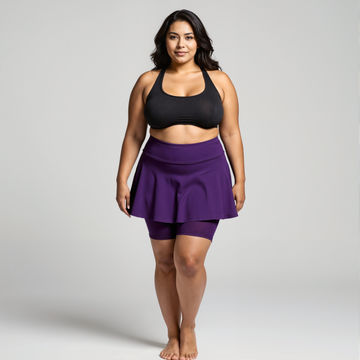 Midi Swim Skort With Bike Shorts | Last Call