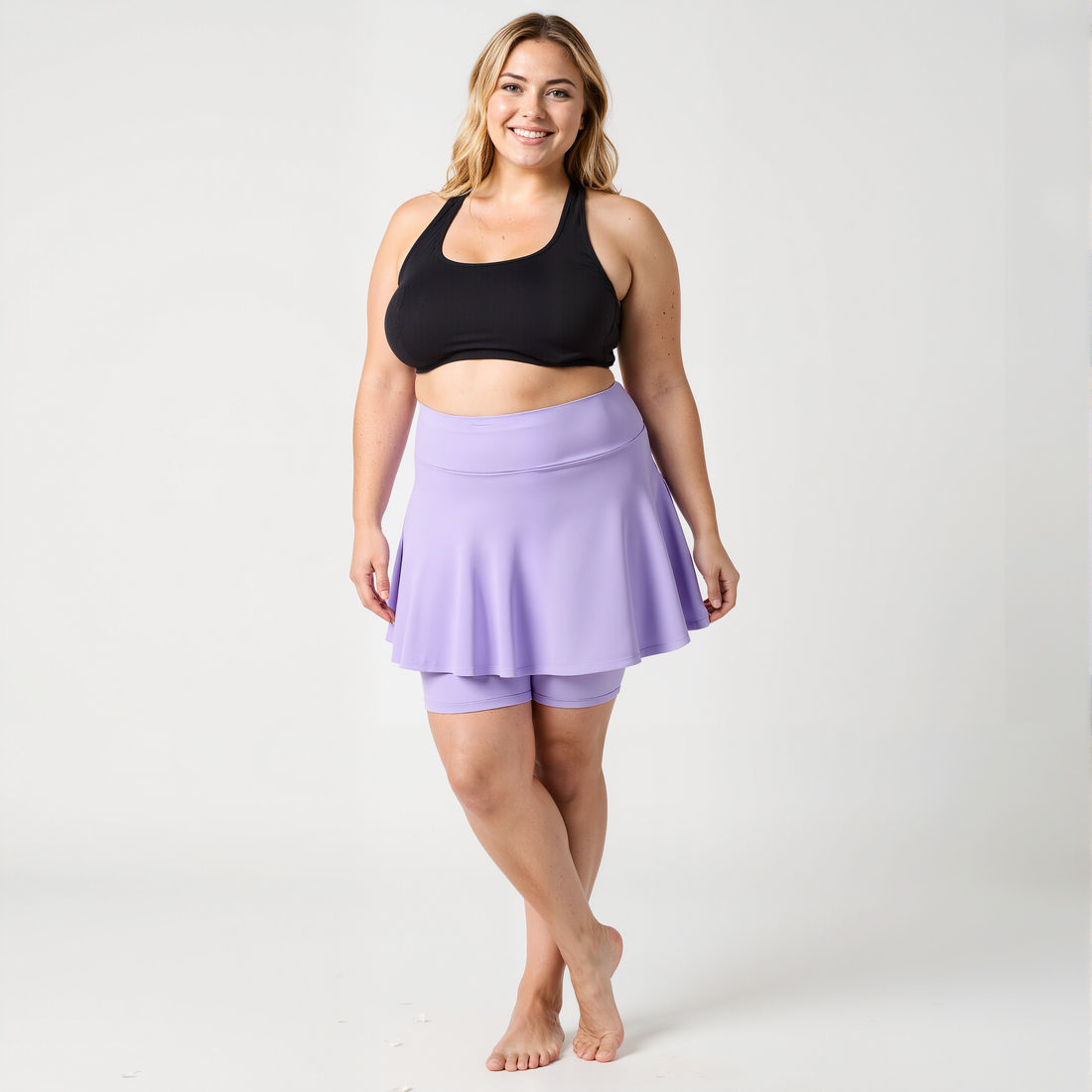 Midi Swim Skort With Bike Shorts | Last Call