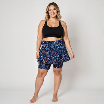 Midi Swim Skort With Bike Shorts | Final Sale