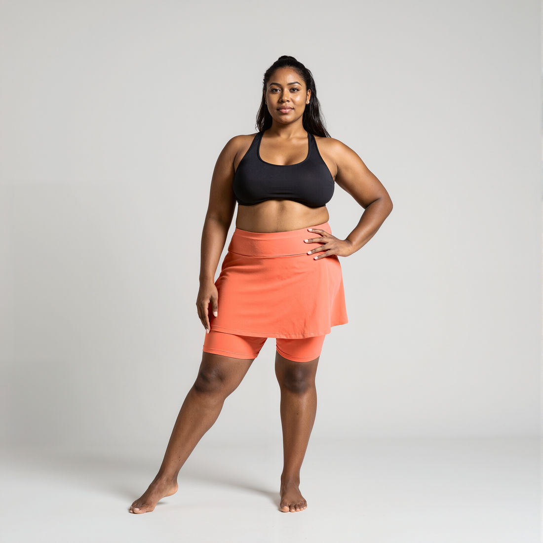 Midi Swim Skort With Bike Shorts | Final Sale