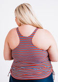 Navy & Red Stripe