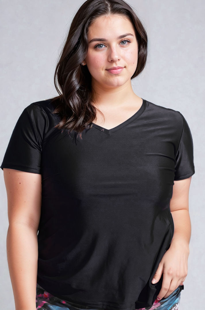 V-Neck Adele Swim Top | Plus Size