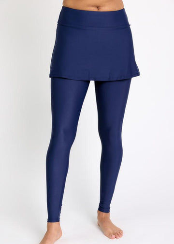 Skirted Long Swim Leggings