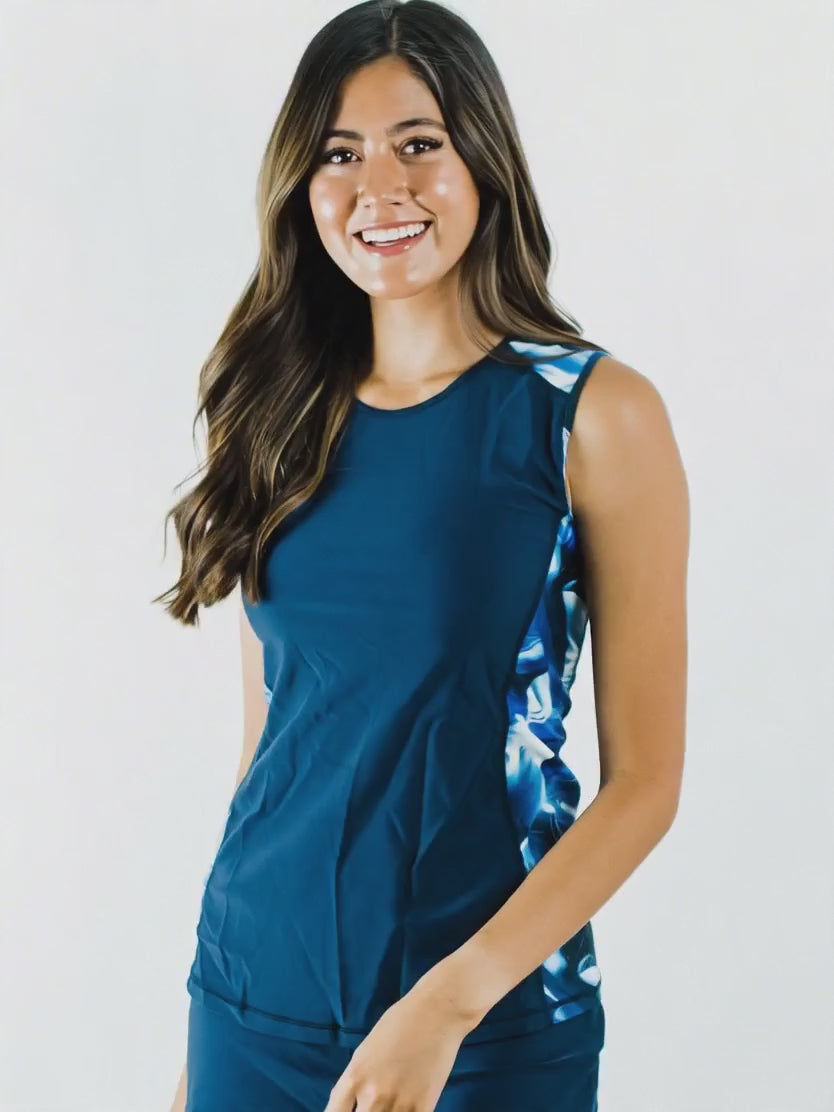 Loose Fit Maya Swim-Top | Closed Back & UPF 50+