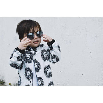 lottie & lysh Aztec lion reverisble bomber jacket