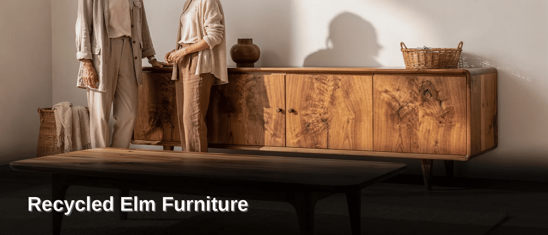 Grain patterns take centre stage, not uniform colour. Elm wood has long been prized
