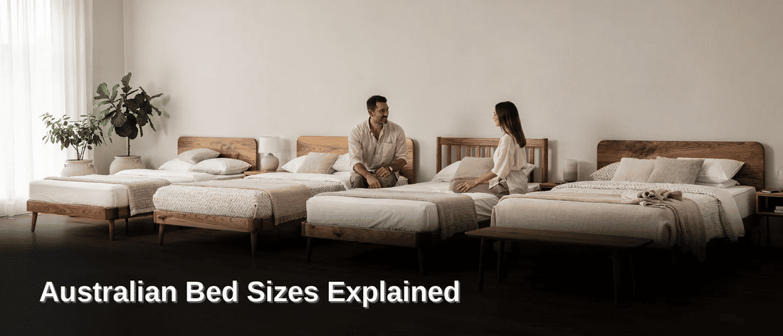Seven sizes make up the standard range sold across Australia: Single, Long Single, King Single