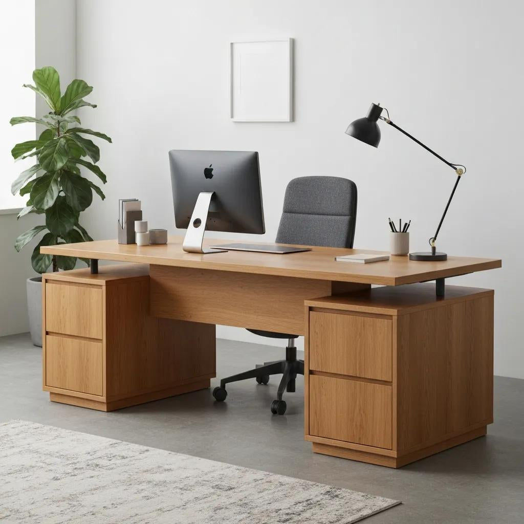 Transform Your Office with Elegant Solid Wood Furniture