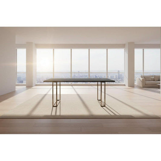 DIMANTA DESIGNER DINING TABLE BLACK TOP / GOLD LEGS 180CM (Copy)