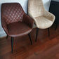 SET OF 2 CHRISTOPHER REDDISH-BROWN COLOURED ARMCHAIR LOUNGE CHAIR EASY CHAIR - MyChocolateWood
