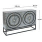 ILANA  MOTHER OF PEARL HAND MADE  2-DOOR SIDEBOARD/BUFFET - MyChocolateWood