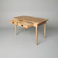 FITAN SOLID OAK  2-DRAWER CONSOLE TABLE/HALL TABLE 120CM NATURAL - MyChocolateWood