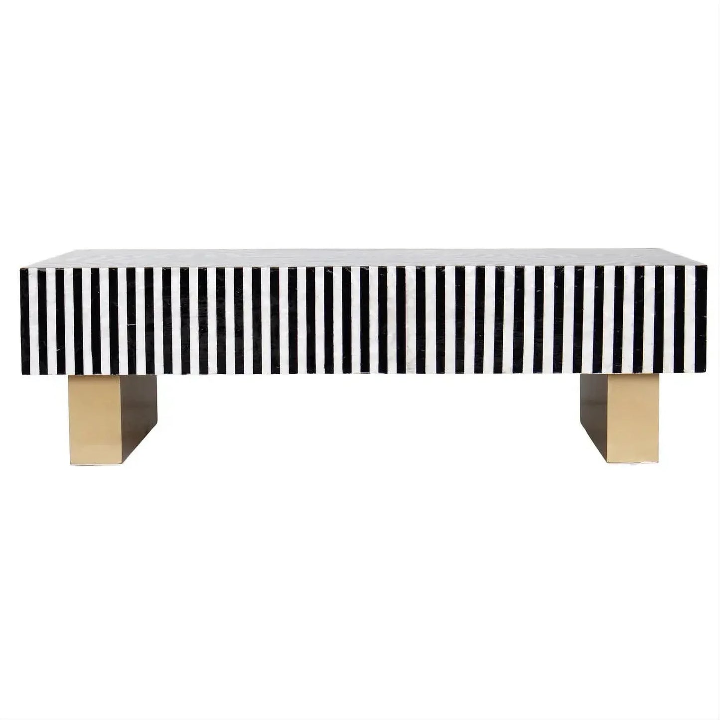 ENIGMA VORTEX NOIR MOTHER OF PEARL HAND INLAY COFFEE TABLE