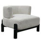 NAPIER FAWN CHENILLE FABRIC OCCASIONAL CHAIR - MyChocolateWood