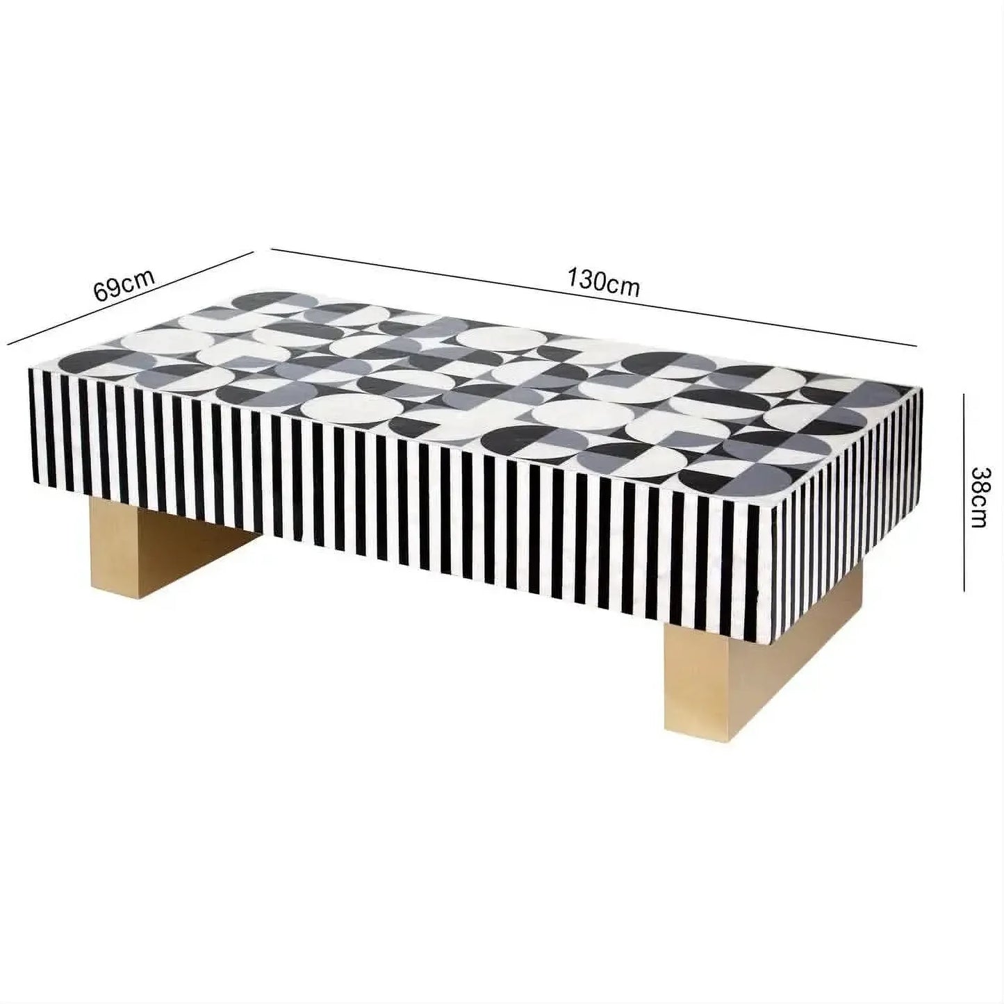 ORION MOTHER OF PEARL HAND INLAY COFFEE TABLE