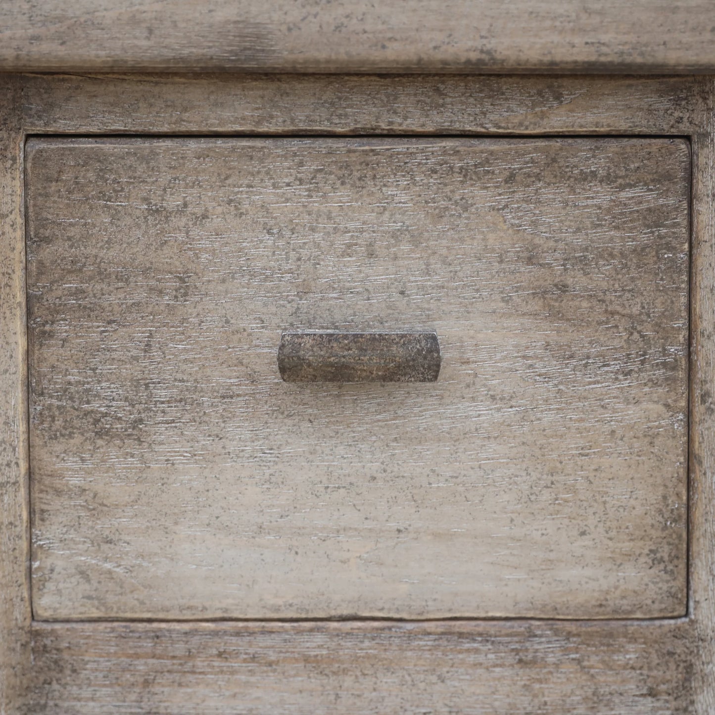 BAIRD TWIN PEDESTAL HOME OFFICE WITH DISTRESSED FINISH - WEATHERED GREY - MyChocolateWood