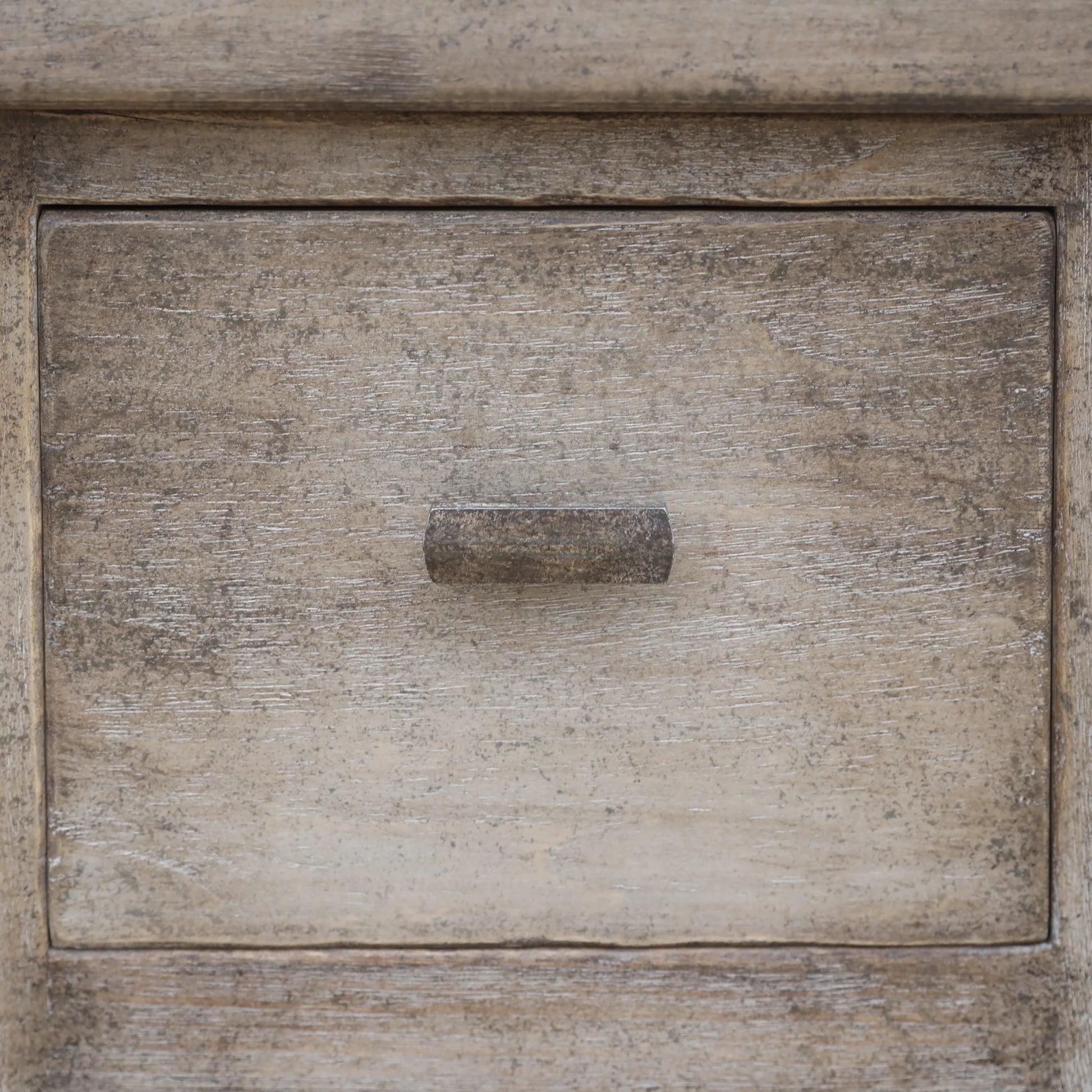 BAIRD TWIN PEDESTAL HOME OFFICE WITH DISTRESSED FINISH - WEATHERED GREY - MyChocolateWood
