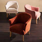 ELMORE CHENILLE FABRIC TUB CHAIR/OCCASIONAL CHAIR CORAL (Copy) - MyChocolateWood