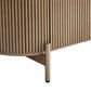 DENEUVE BEDSIDE TABLE ANTIQUE GOLD WITH CARRARA MARBLE TOP - MyChocolateWood